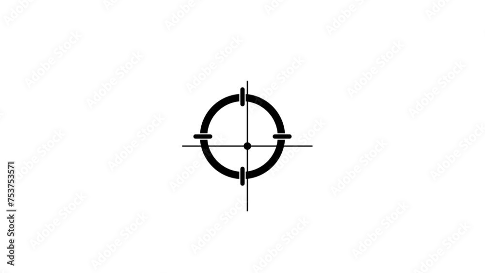 Animated Target element composed of rectangles and crosses icon . Animated Target element composed of rectangles and crosses icon .