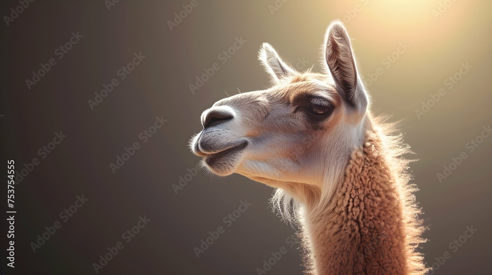 Obraz premium a cinematic and Dramatic portrait image for lama