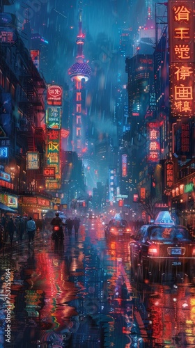 Sketching cyberpunk cityscapes with vintage map overlays  ethnic patterns  and neon signs creates a vibrant urban aesthetic.