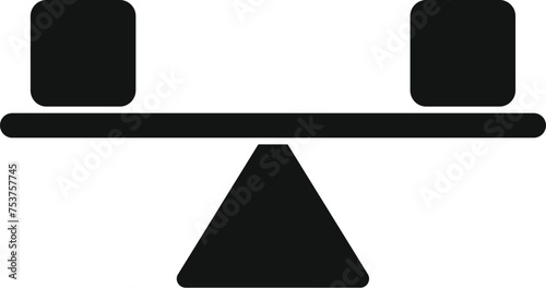 Coping skills balance icon simple vector. Work person task. Help therapy information