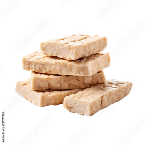 Tempeh isolated on transparent background