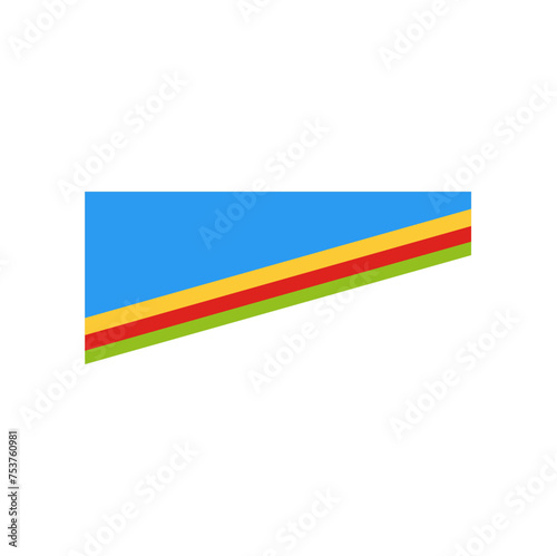 Colorful template divider shape