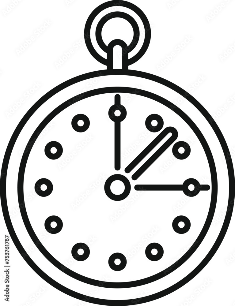 Stopwatch work skill icon outline vector. Coping skills. Learning interaction Stopwatch work skill icon outline vector. Coping skills. Learning interaction