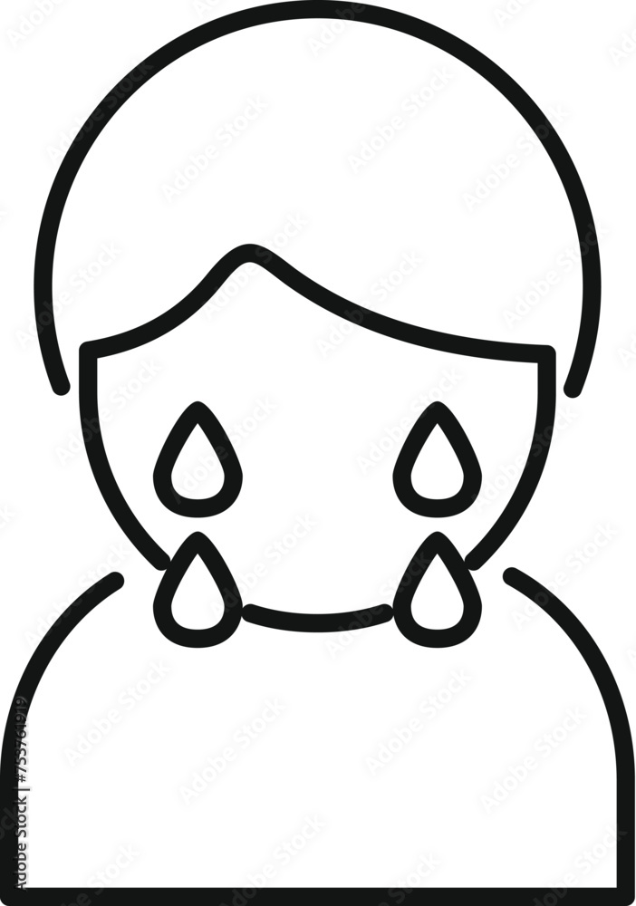 Hard coping skills icon outline vector. Work curiosity. Therapy information respiration Hard coping skills icon outline vector. Work curiosity. Therapy information respiration