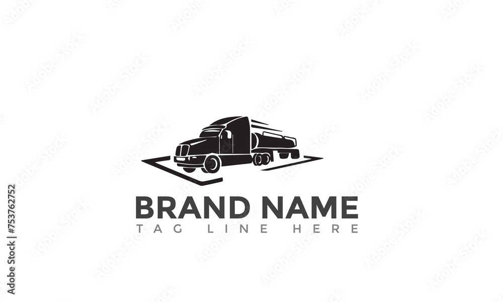 Obraz premium Fast Delivery tyre rode Logo Template Design Vector, Emblem, Design Concept, Creative Symbol, Icon 