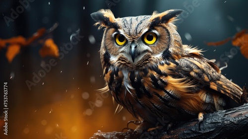 An owl who runs her own popular science channel on the Internet
