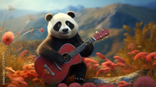 A panda who decided to create her own music album