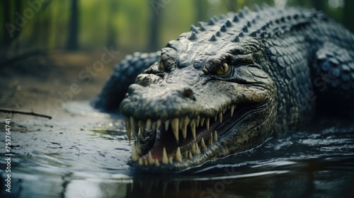 A crocodile creating his own reality TV show about survival in the wild