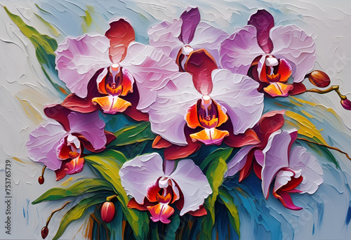 Pink orchid flower