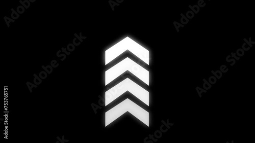 Arrows Going Direction and Swipe up arrow animation. abstract colorful arrow loading animation background. Direction arrow animation.