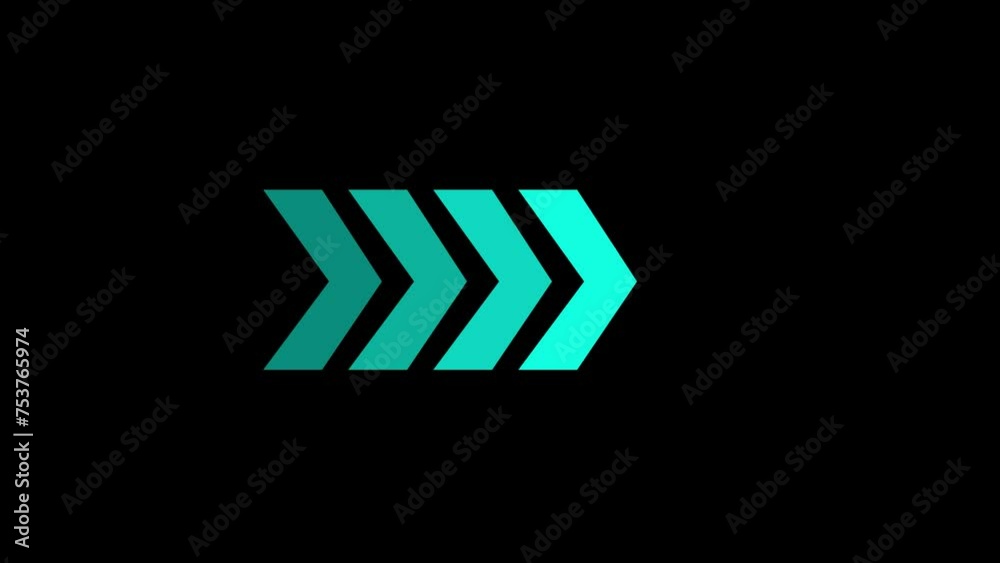 Arrows Going Direction and Swipe up arrow animation. abstract colorful arrow loading animation background. Direction arrow animation.
