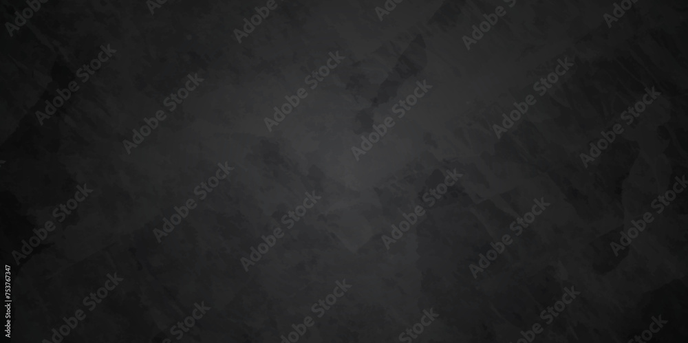 Naklejka premium Black grunge abstract background.White dust and scratches on a black background. Distressed Rough Black cracked wall slate texture wall grunge backdrop rough background.