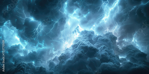 background with stormy clouds and thunder lightning