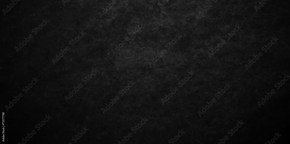 Fototapeta premium Abstract concrete stone wall. dark texture black stone concrete grunge texture and backdrop background. retro grunge anthracite panorama. Panorama dark black canvas slate background or texture.