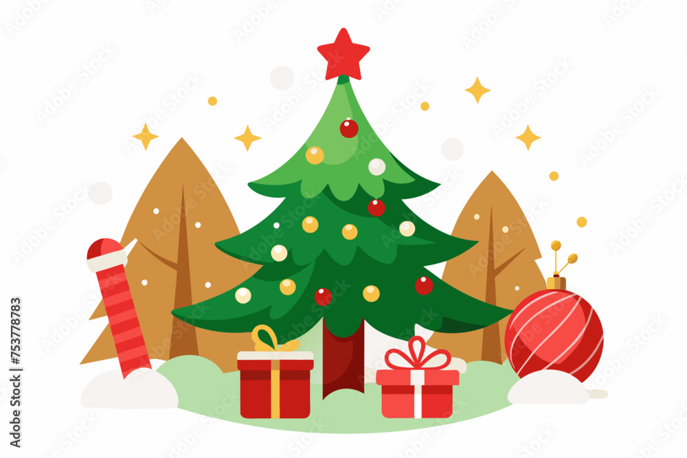 merry christmas vector svg on white background