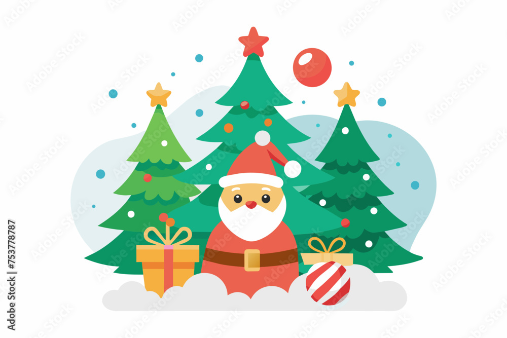merry christmas vector svg on white background