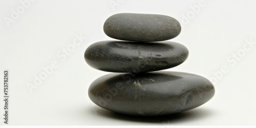 Three large rocks stacked on top of each other