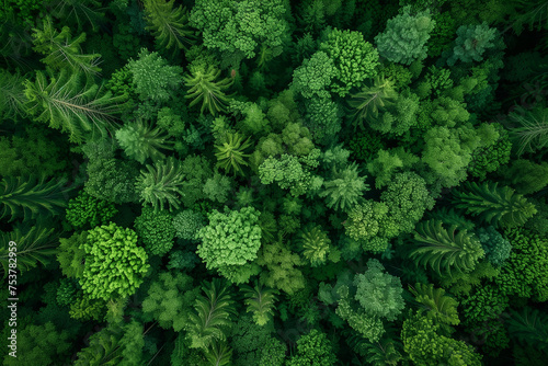 a leafy forest in a top-down shot © Jose Tirado
