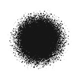 飛び散っている手描きの黒い丸 - 墨･スプレー塗料･ブラシのデザイン素材
