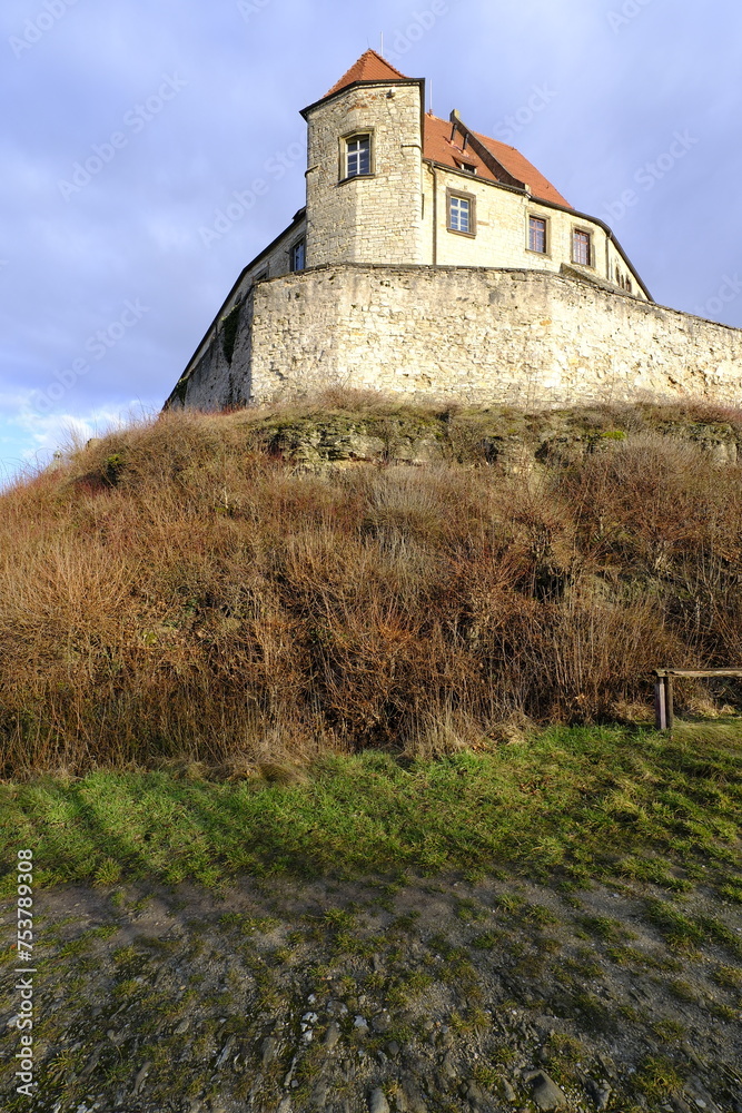 Fototapeta premium Schloss Neuenburg bei Freyburg, Burgenlandkreis, Sachsen-Anhalt, Deutschland