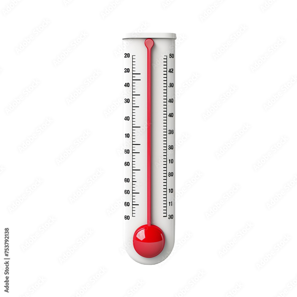 Thermometer isolated on transparent background Thermometer isolated on transparent background