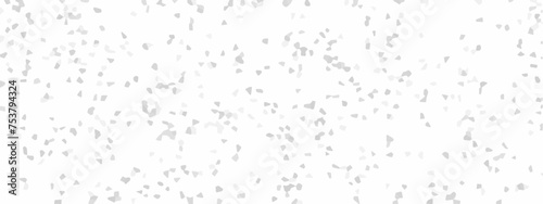 Abstract design with white paper texture background and terrazzo flooring texture. Modern marble quartz surface white background. Grey spots on white background  grunge backdrop. 