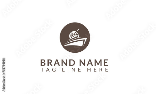 Set of Vintage Nautical Labels and Signs With Retro Typography Anchors Steering Wheel Knots Seagulls and Wale