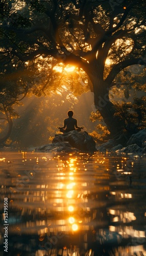 People meditating in a quiet place