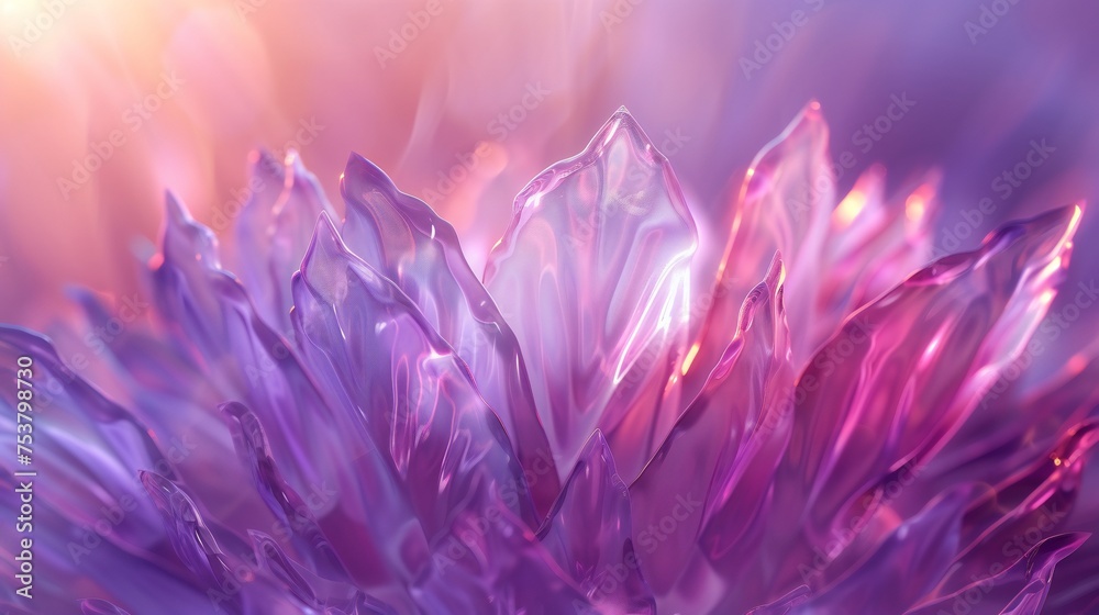 Obraz premium Amethyst Aura: Yucca's ethereal aura is suffused with hues of amethyst, imbuing the scene with mystical energy.
