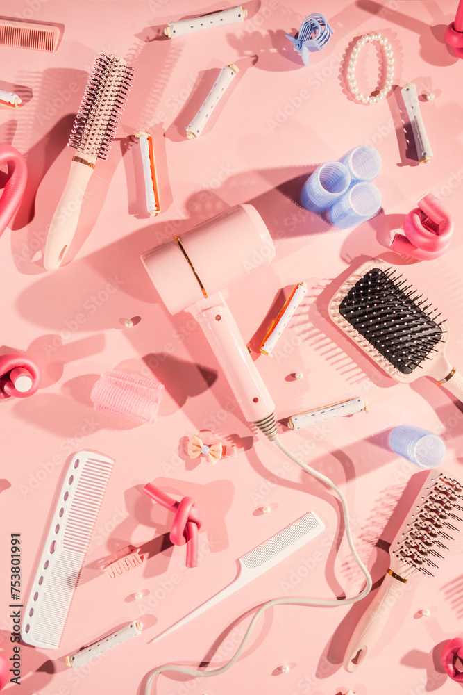 pink beauty and hairdressing tools pink beauty and hairdressing tools