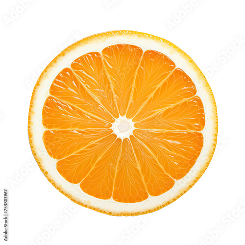 Orange Slices Isolated on a...