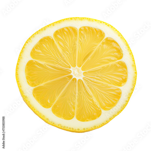 Lemon Slices Isolated on a ...