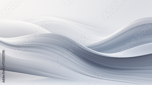 Smooth Abstract Gradient Waves on a Grey Background