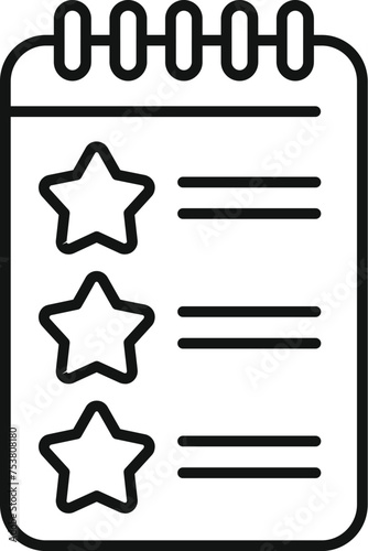 New star wishlist icon outline vector. Care add button. Sheet addition include