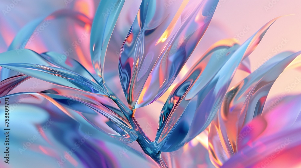 Fototapeta premium Zephyr Whispers: Yucca's leaves rustle in the gentle zephyr, carrying whispers of fresh beginnings.