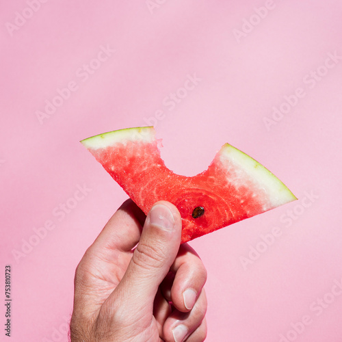 Biting watermelon in the wrong way