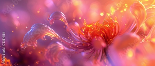 Flowing Ferrofluid Fantasy  Dandelion s unique composition creates a captivating screensaver.