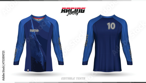 Sporty T-shirt mockup and template designed for soccer jerseys and football shirts