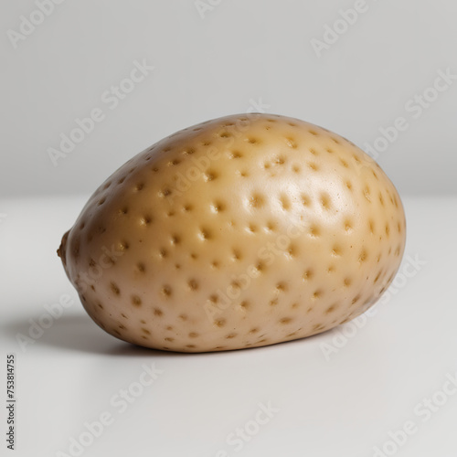 potato in a purely white transparent background ai generative high quality image