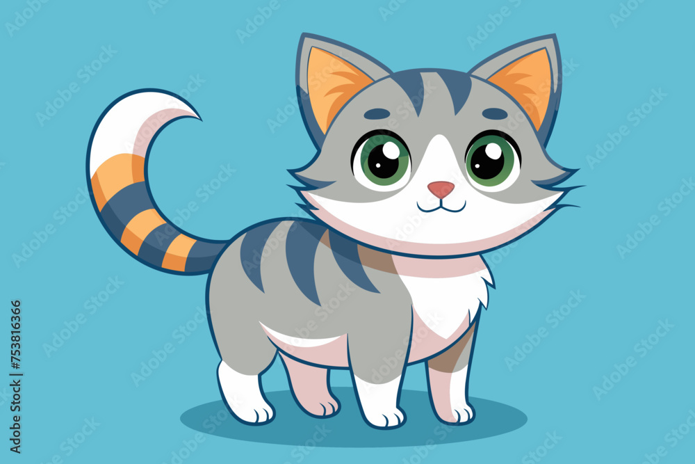 cute cat vector illustration