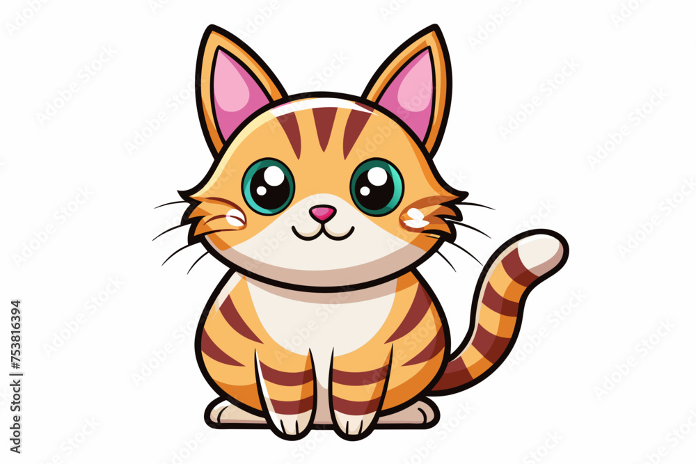 cartoon cat vector illustration 