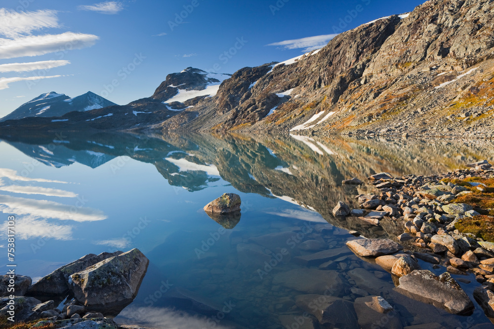 Norwegen, Jotunheimen Nationalpark, Högvagltjönnen, Langdalen
