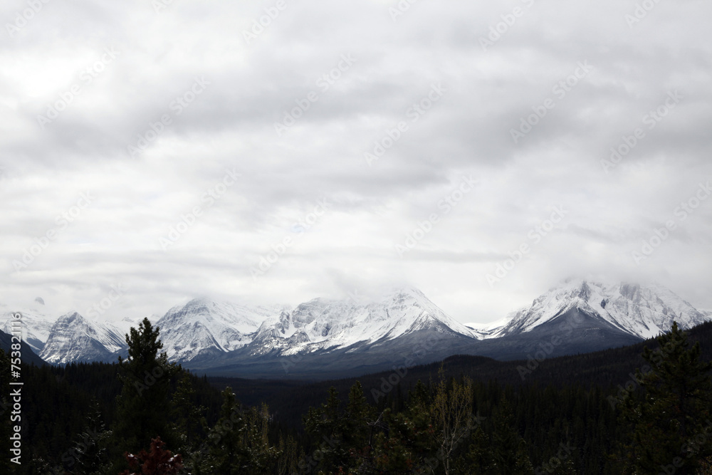 Views of the icefield parkway between Jasper and Lake Louise - Banff National Park - Alberta - Canada