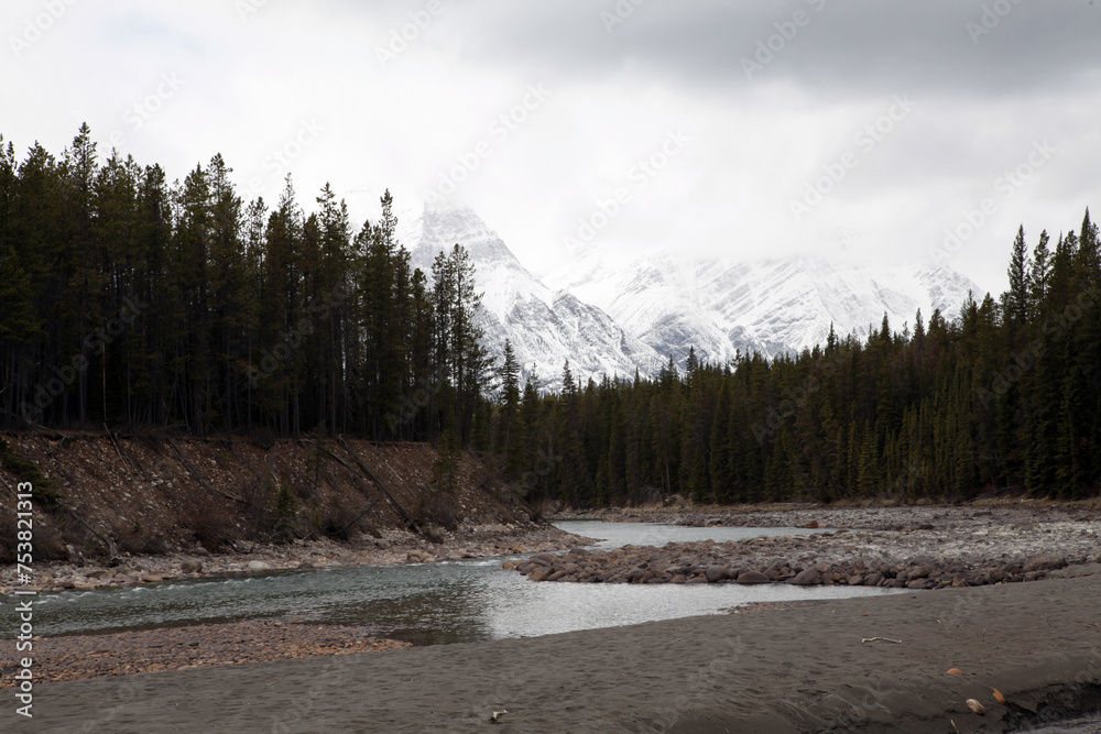 Surrounding views from the icefield parkway between Jasper and Lake Louise - Banff National Park - Alberta - Canada Surrounding views from the icefield parkway between Jasper and Lake Louise - Banff National Park - Alberta - Canada