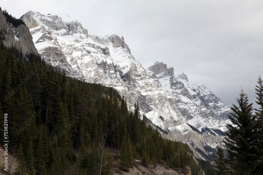Surrounding views from the icefield parkway between Jasper and Lake Louise - Banff National Park - Alberta - Canada