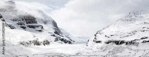 Views surounding the icefield parkway - Columbia icefield - Athabasca glacier - Alberta - Canada photo
