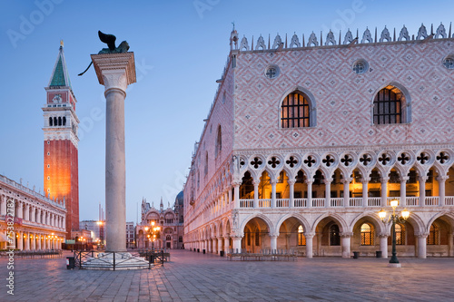 Italien, Venetien, Venedig, Markusplatz, Dogenpalast, Campanile