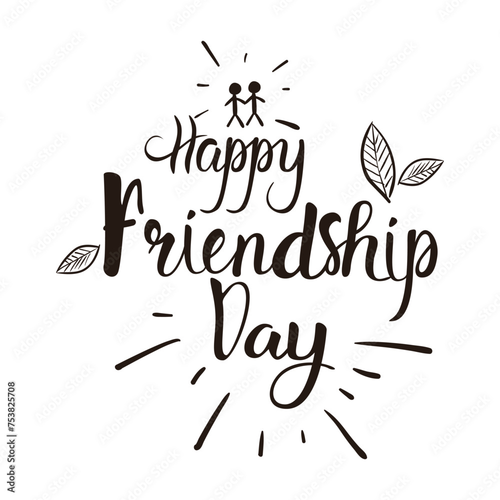 Obraz premium happy friendship day