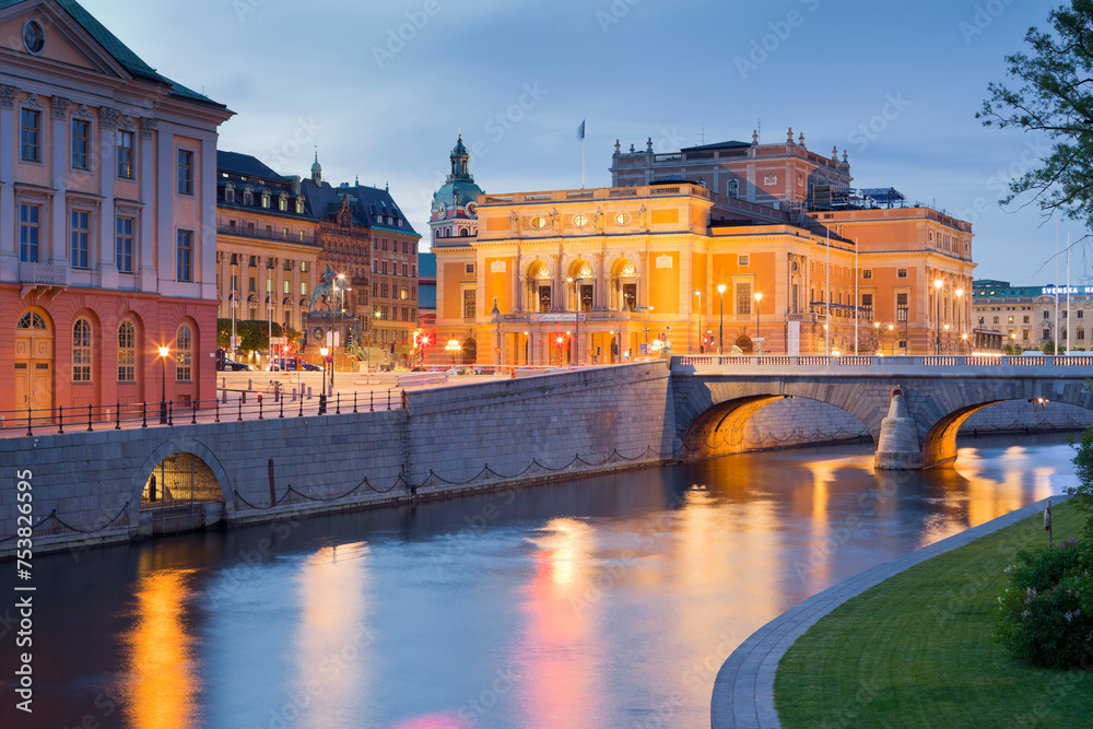 Fototapeta premium Schweden, Stockholm, Oper, Norrström