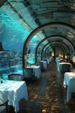 aquarium ocean restaurant interior 